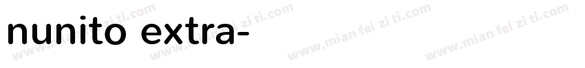 nunito extra字体转换